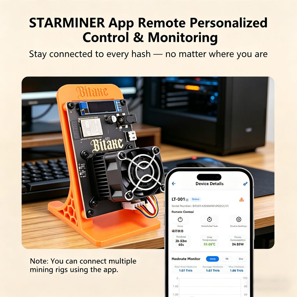 Bitaxe Smart Edition | App-Controlled Solo Bitcoin Node