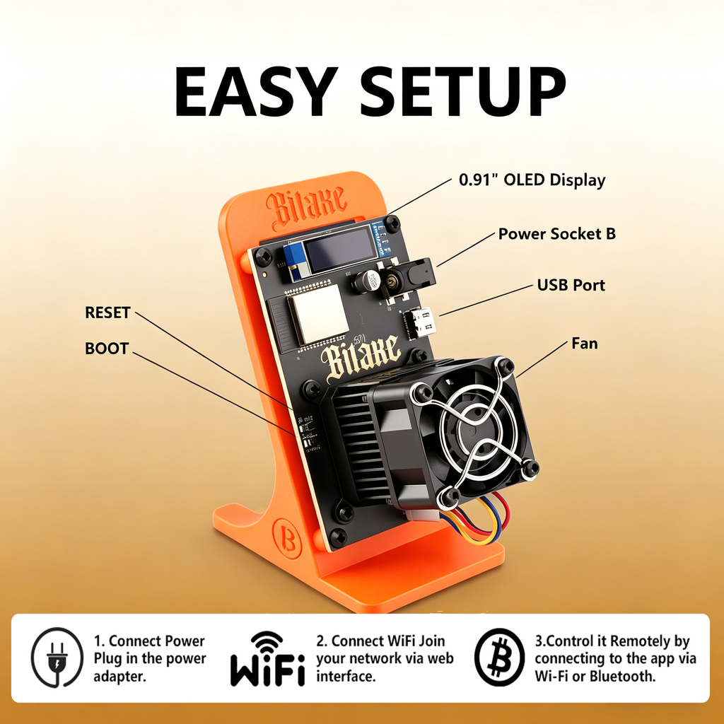 Bitaxe Smart Edition | App-Controlled Solo Bitcoin Node