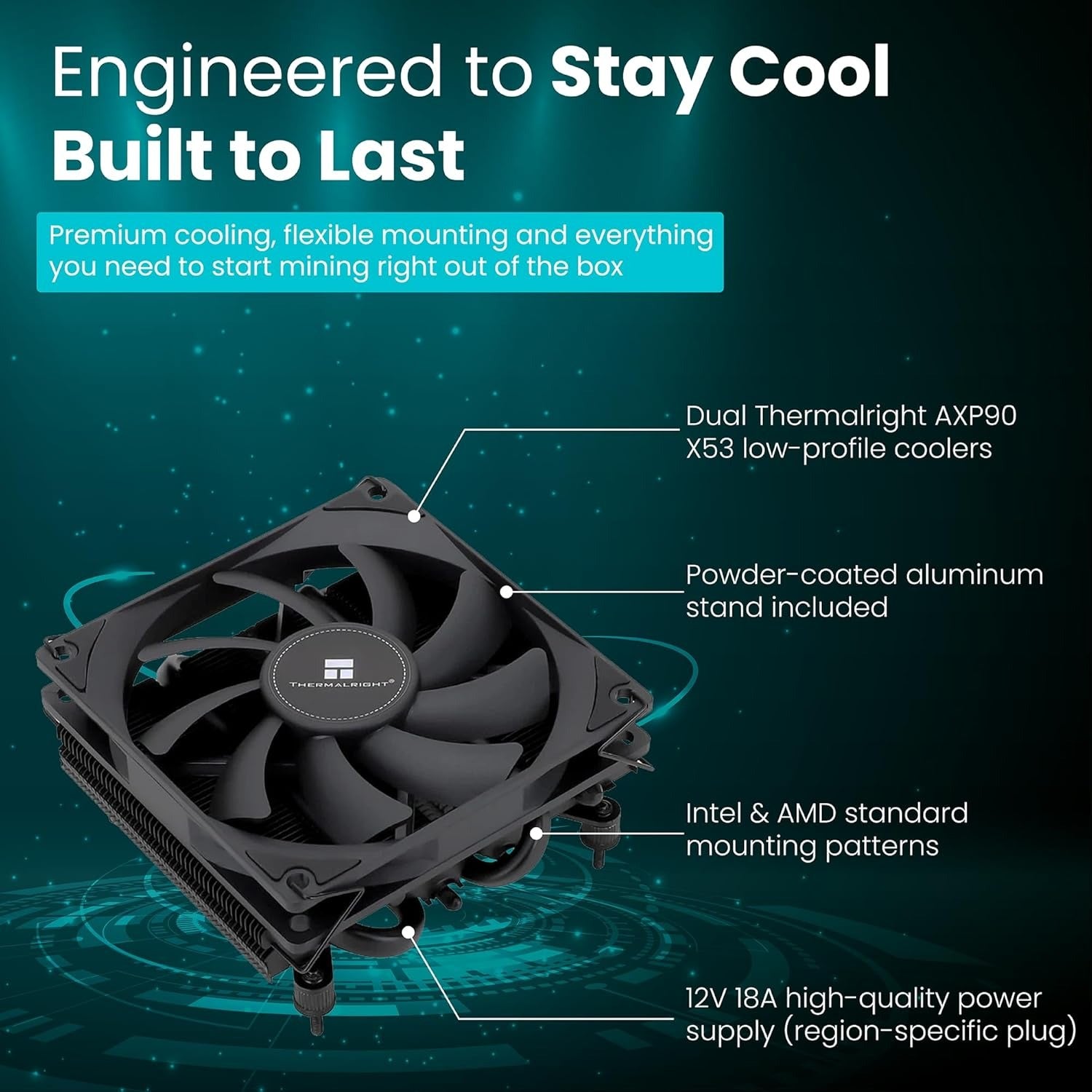 NerdOctaxe Gamma 9.6 TH/s Bitcoin ASIC Miner – Open-Source Home Node (Incl. Power Supply & Stand)