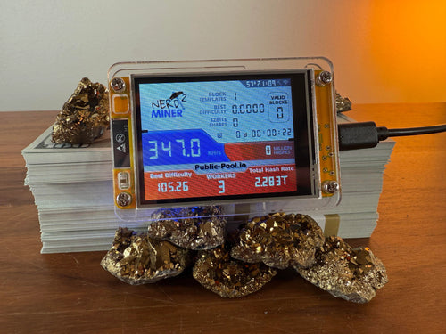 Bitcoin Merch® Gold Nugget - Plug & Play Solo Miner